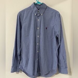 Polo Ralph Lauren Classic Fit Gingham Oxford Shirt Royal Gingham Size SP